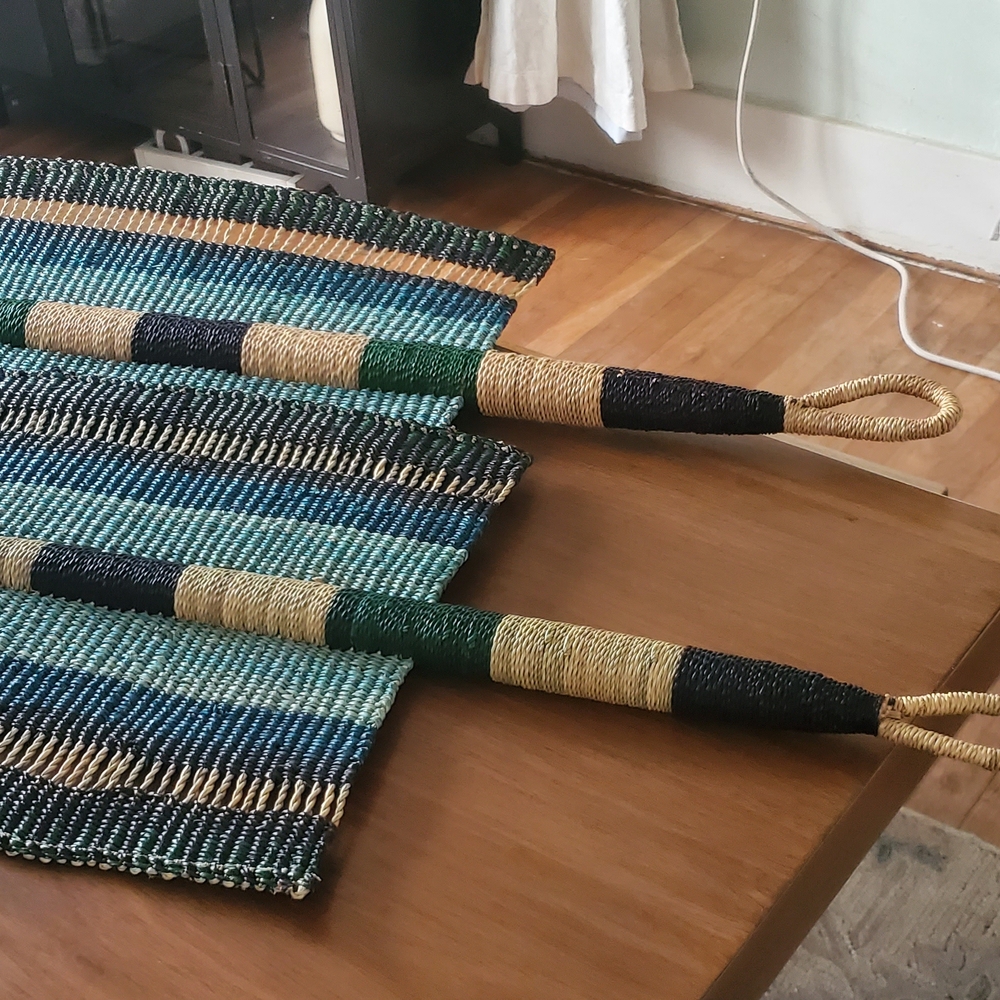 African Woven Fans LARGE